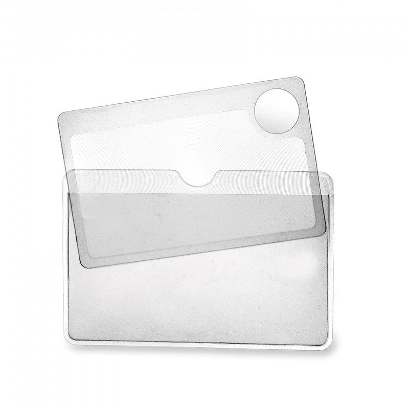 Magnifying glass business card