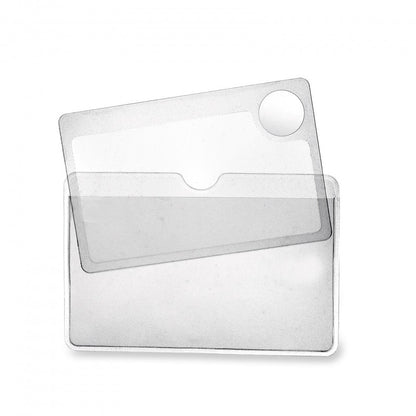 Magnifying glass business card