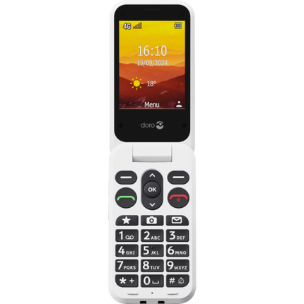 Doro Leva L20 Senioren Mobiel Rood/Wit – 4G Klaptelefoon met Assistentieknop