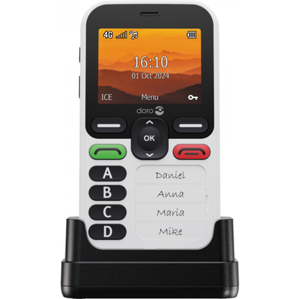 Doro Leva X10 Seniorenmobiel – 4 Geheugentoetsen | GPS Noodknop & Extra Luide Bel | IP54 Waterdicht