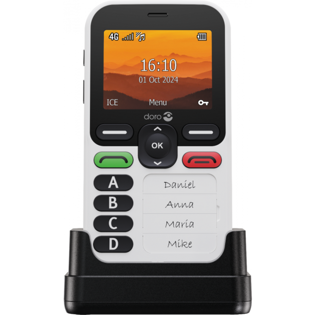 Doro Leva X10 Seniorenmobiel – 4 Geheugentoetsen | GPS Noodknop & Extra Luide Bel | IP54 Waterdicht