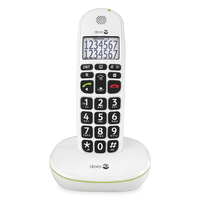 PhoneEasy 110 draadloze duo telefoonset met sprekende cijfertoetsen