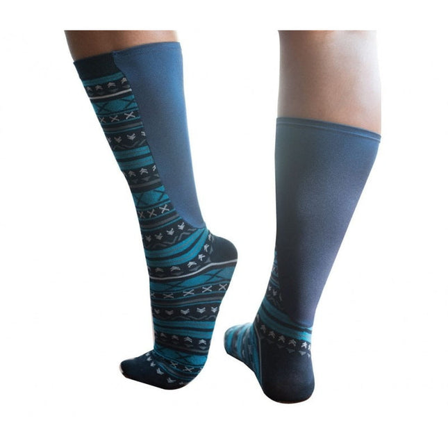 Xpandasox Unisex – Wadenhöhe – Zahlen blau