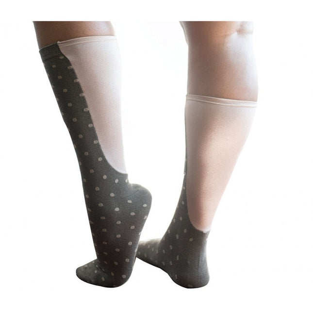 Xpandasox Unisex – Wadenhöhe – Punktbraun