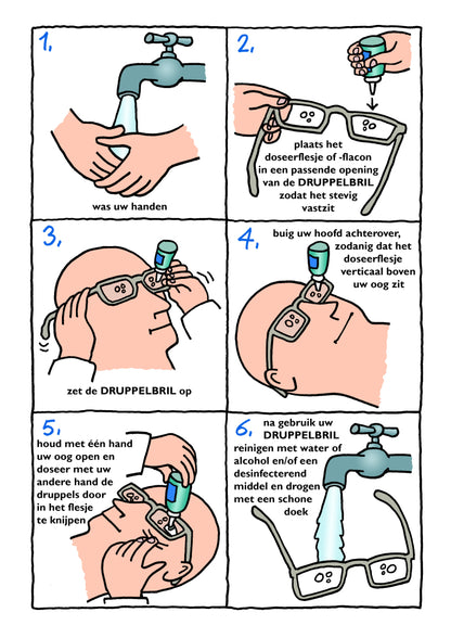 Druppelbril voor Oogdruppels – Eenvoudig en Zelfstandig Oogdruppelen