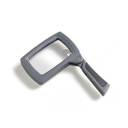 Foldable magnifying glass with LED lighting