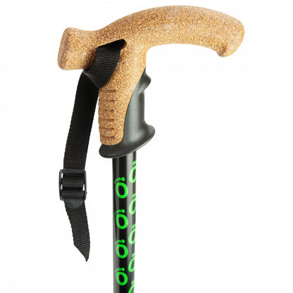 Flexyfoot Walking Stick with Cork Handle - Foldable