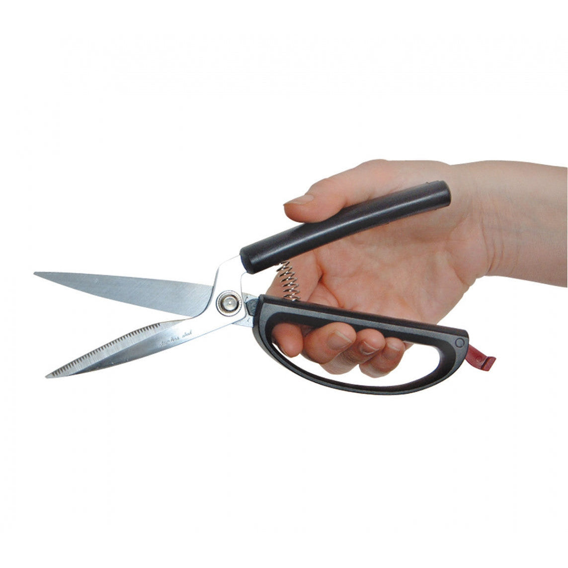Self-opening kitchen scissors