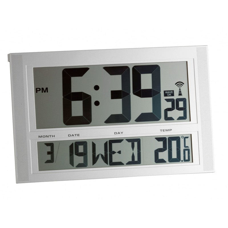 Radio clock with temperature XXL