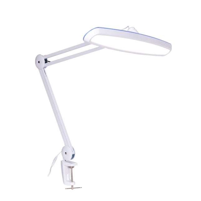 SBR Deluxe Tageslichtlampe – Dimmbare LED-Schreibtischlampe mit extra großem Lampenschirm und verstellbarem Arm