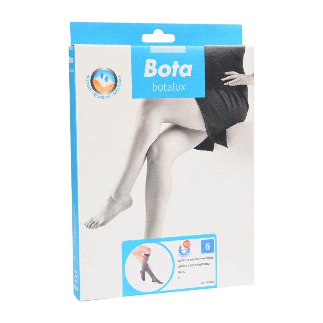 Botalux 140 below knee ad+p nero - black