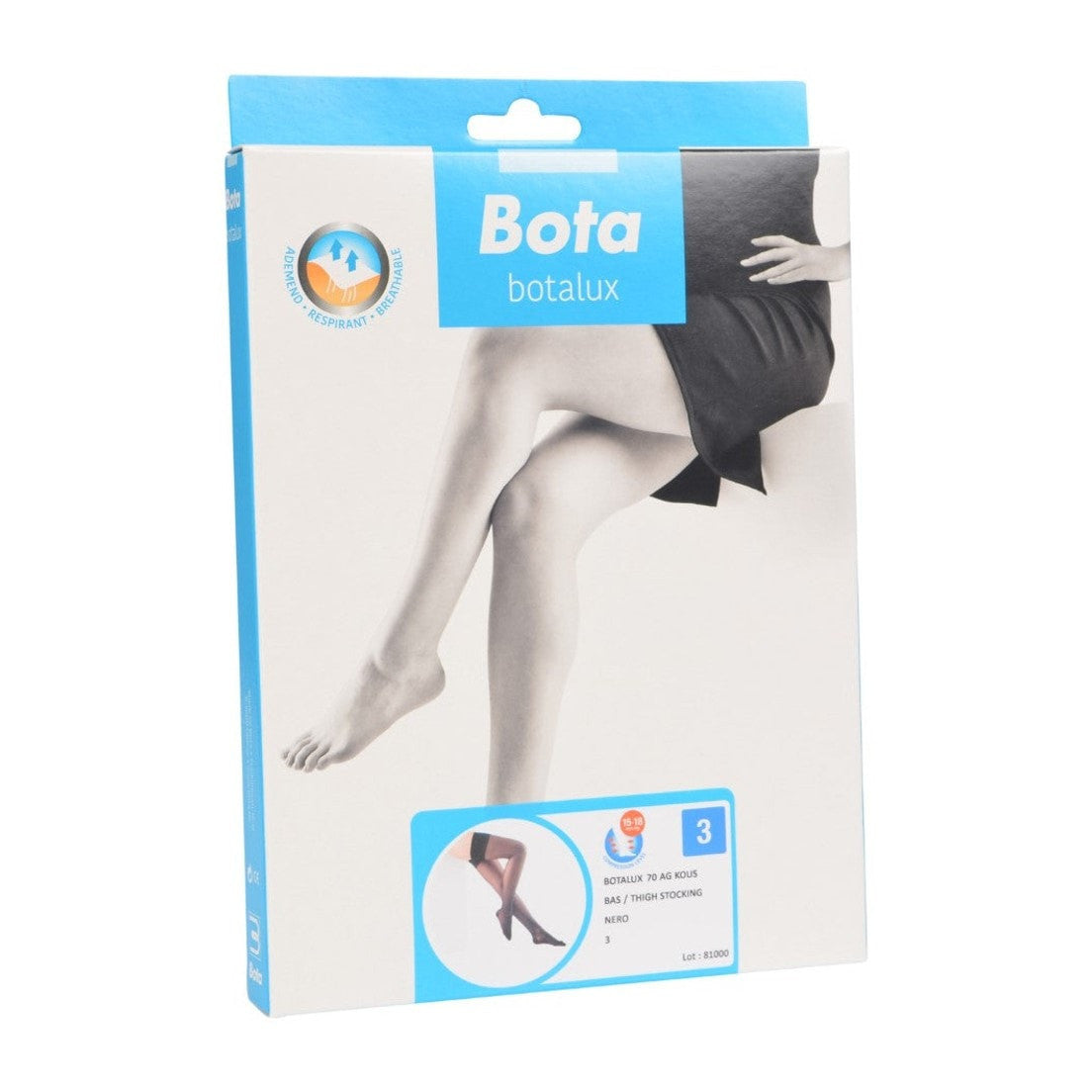 Botalux 70 support stocking ag nero - black 