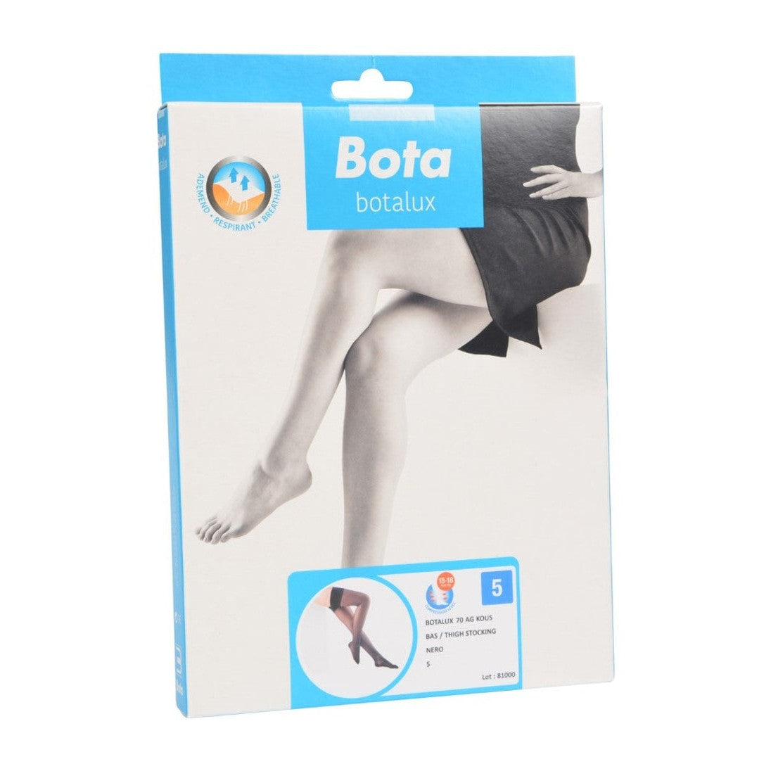 Botalux 70 support stocking ag nero - black 