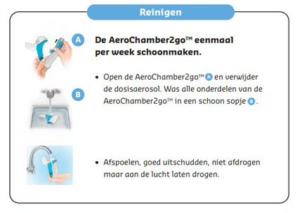 AeroChamber2go Voorzetkamer - Compact en draagbaar voor onderweg