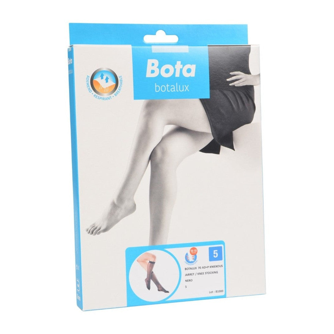 Botalux 70 onder knie ad+p nero - zwart