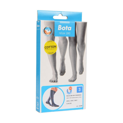 Bota Relax 280 Baumwolle Unter dem Knie Ad+p Grau