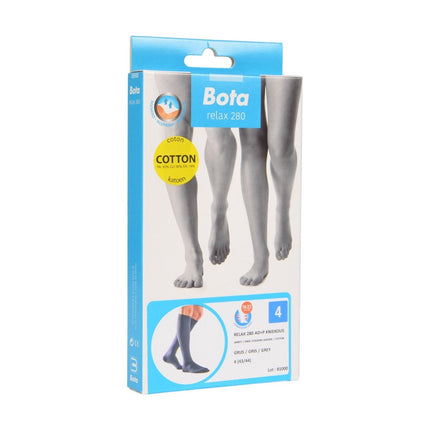 Bota Relax 280 Baumwolle Unter dem Knie Ad+p Grau