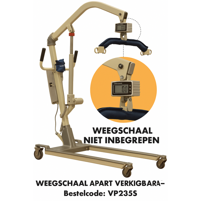 Patiëntenlift – Elektrisch met Noodstop & Accu – 226 kg