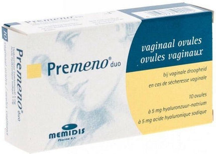 Premeno Duo Vaginale Ovules – Tegen Vaginale Droogheid – 14 stuks