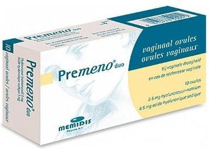 Premeno Duo Vaginale Ovules – Tegen Vaginale Droogheid – 14 stuks