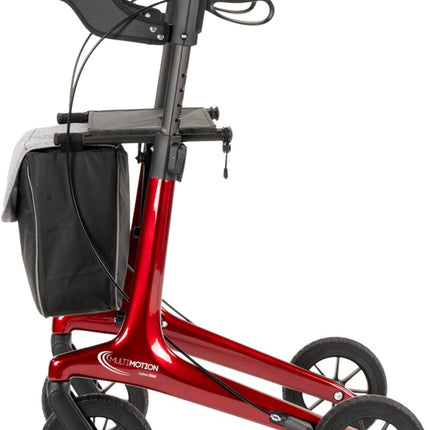 MultiMotion Carbon Rollator L – 5,5 kg met Softwielen & Boodschappentas