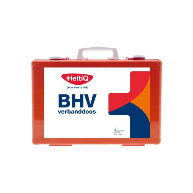 HeltiQ BHV Verbanddoos Modulair Oranje – 6 Modules met Wandhouder