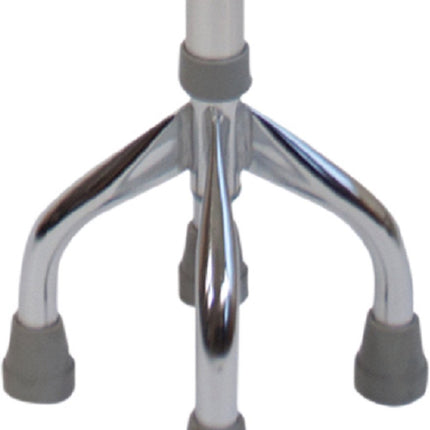 Aidapt Vierpoots Wandelstok met Zwaanhals – Verstelbaar 71,5-96,5 cm | Max. 127 kg