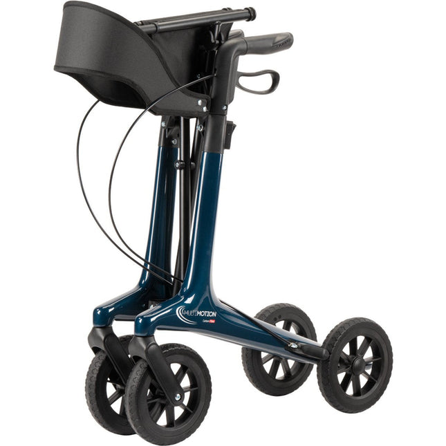 MultiMotion Carbon Rollator L – 5,5 kg met Softwielen & Boodschappentas