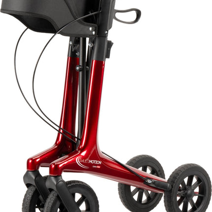 MultiMotion Carbon Rollator L – 5,5 kg met Softwielen & Boodschappentas
