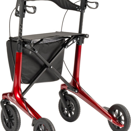 MultiMotion Carbon Rollator L – 5,5 kg met Softwielen & Boodschappentas