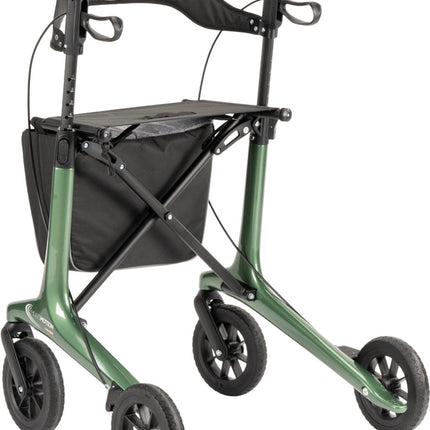 MultiMotion Carbon Rollator L – 5,5 kg met Softwielen & Boodschappentas