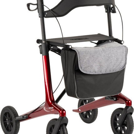 MultiMotion Carbon Rollator L – 5,5 kg met Softwielen & Boodschappentas