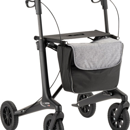 MultiMotion Carbon Rollator L – 5,5 kg met Softwielen & Boodschappentas