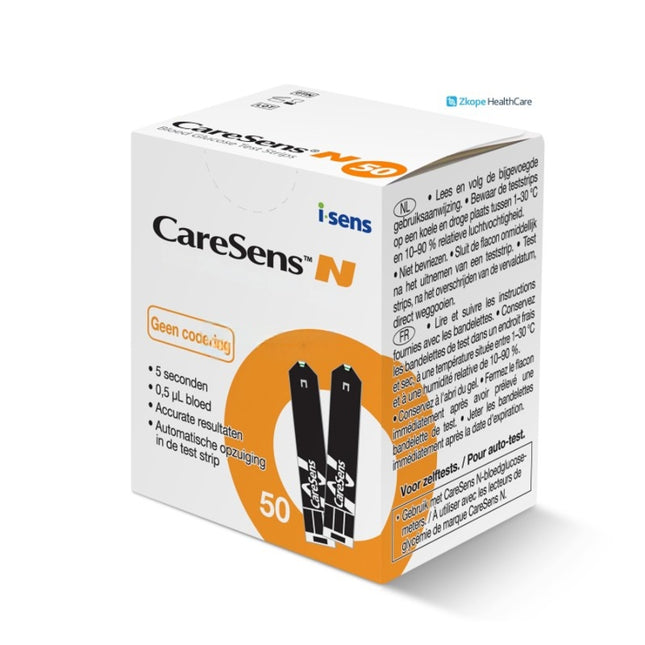 CareSens N Test Strips (50 pcs) – Accurate Glucose Measurements in 5 Seconds