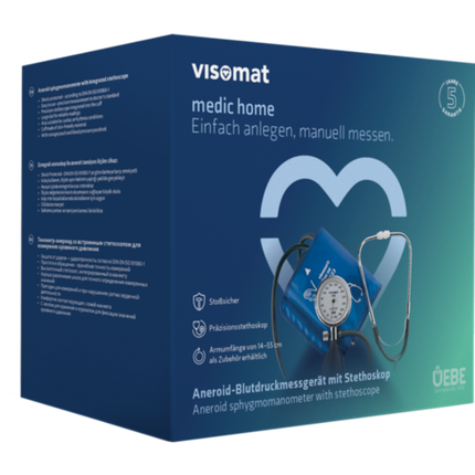 Visomat Medic Home Bloeddrukmeter – Manuele Meting met Stethoscoop XXL