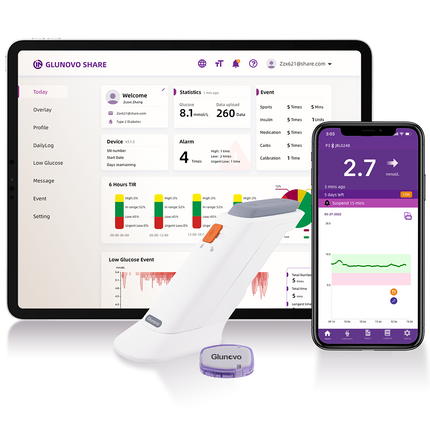 Glunovo Flash Sensor P3 - 2 Stuks | FGM Sensor voor Nauwkeurige Glucosemeting