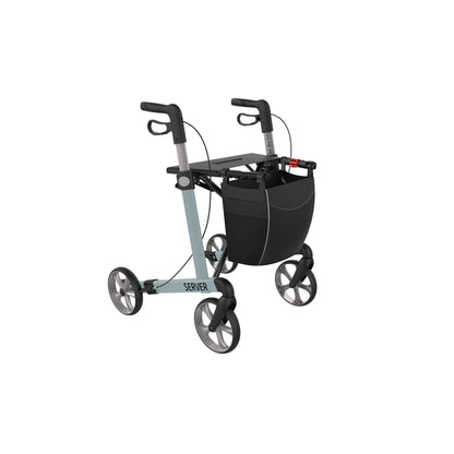 Server Rollator with soft comfort tires 