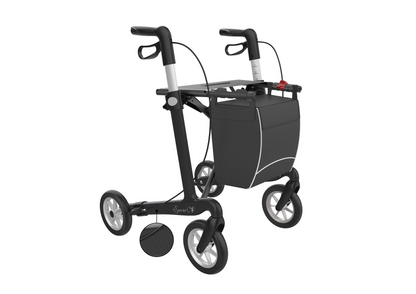 Server CF carbon rollator met dichte tas Large