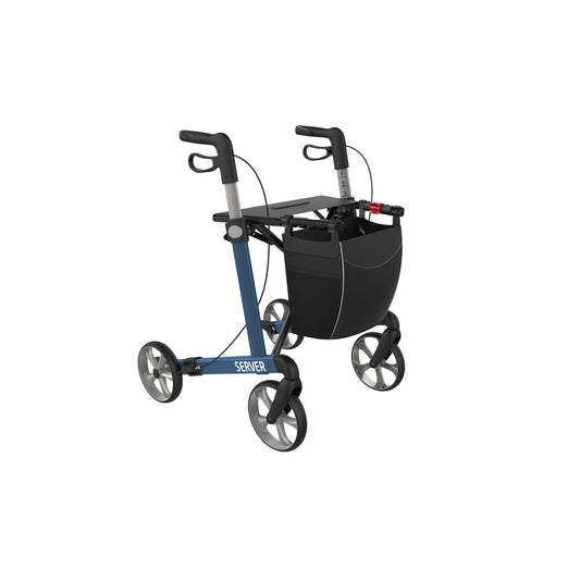 Server Rollator with soft comfort tires 