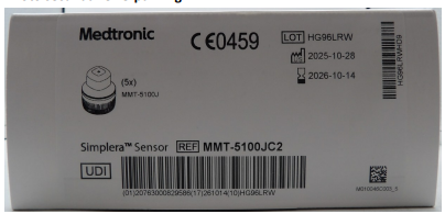 Medtronic Simplera Sensor MMT5100JC2 - 5 stuks