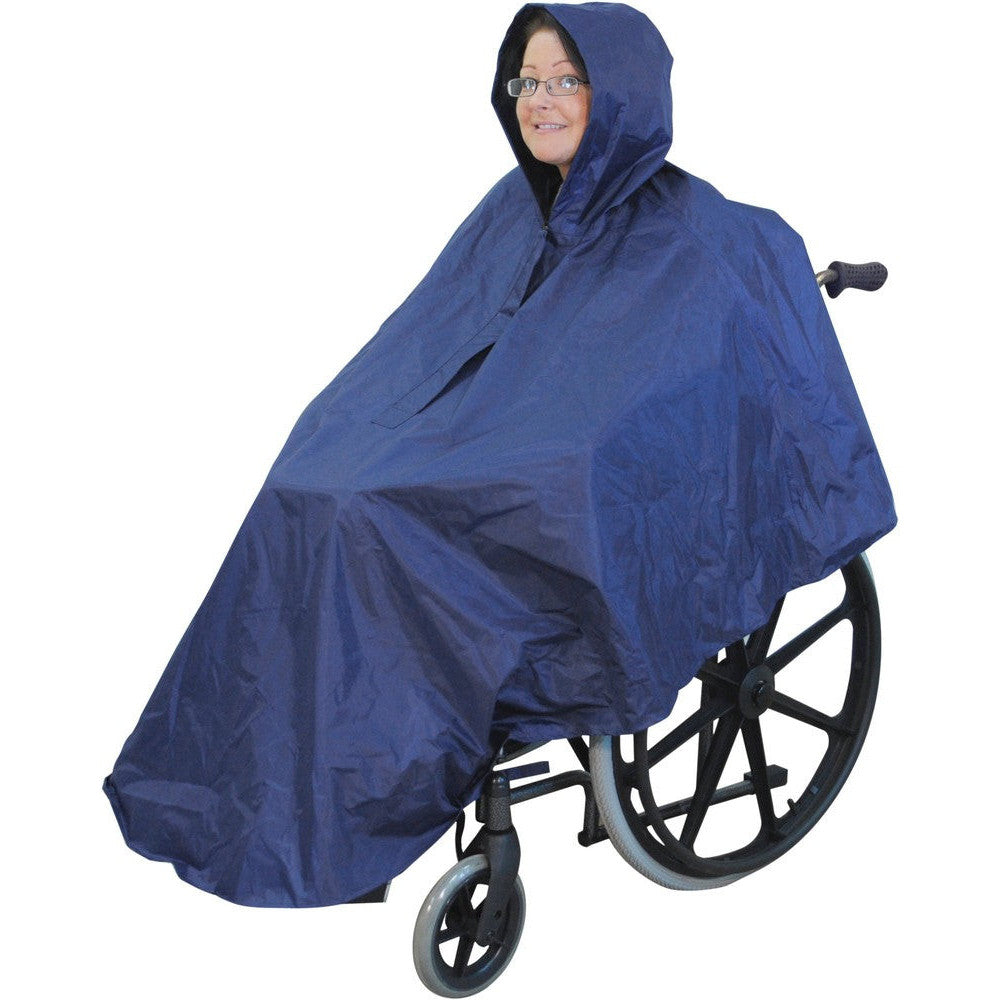 Poncho voor de rolstoel regenkleding