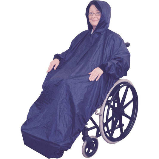 Rain cape with sleeves