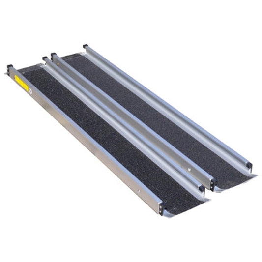 Retractable wheelchair ramp with carrying cover