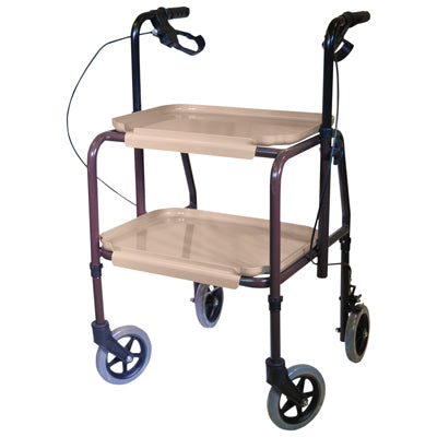 Trolley kitchen walker with trays