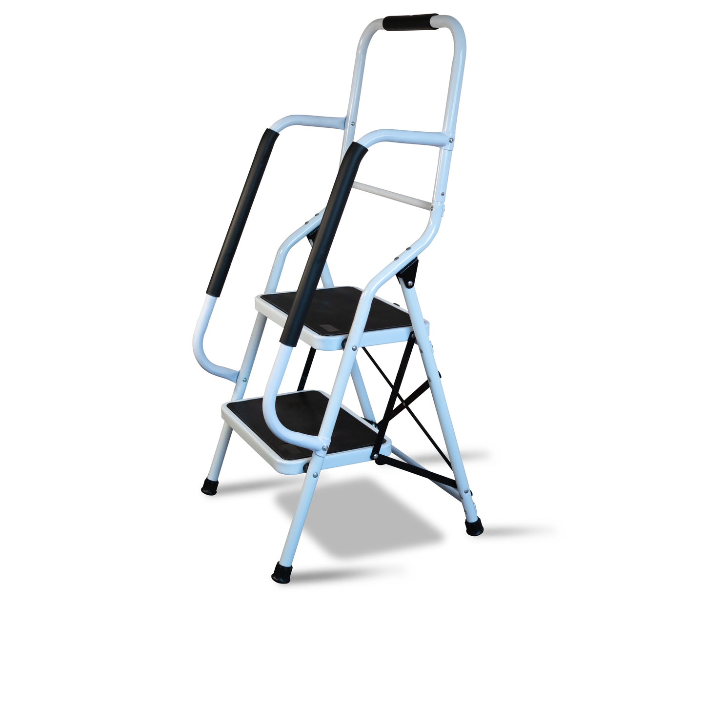 Step stool with backrest - 2 or 3 steps - senior steps