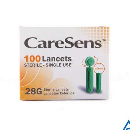 CareSens Lancetten 28G (100 stuks) – Voor Comfortabel en Veilig Prikken