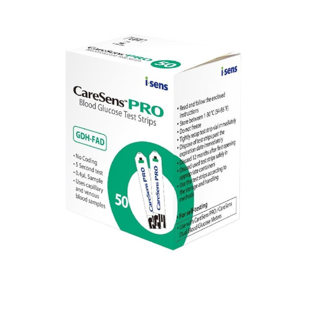CareSens PRO Test Strips (50 pcs) – Fast and Accurate Glucose Measurements