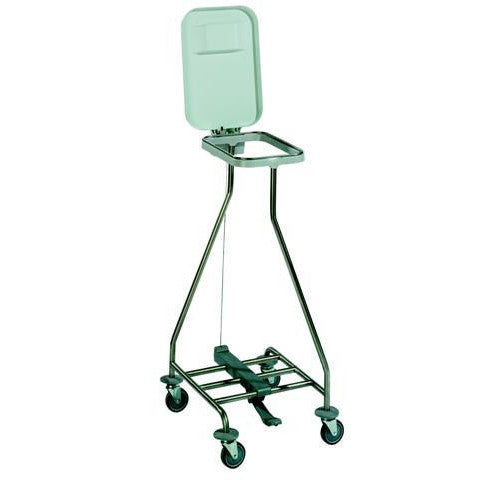 Wasverzamelwagen – 1-Rings RVS met Voetpedaal – ISEO 10