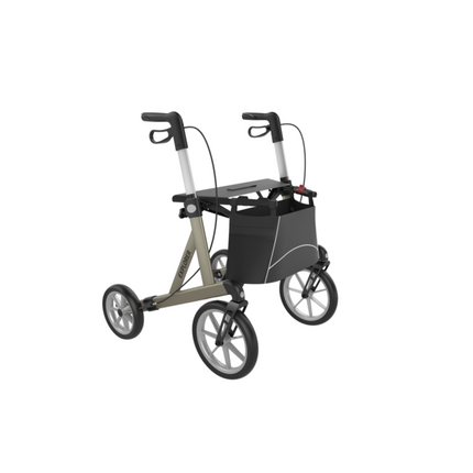 Explorer Outdoor Rollator - Geschikt voor 200 kg met Grote Zachte Wielen (9 kg)