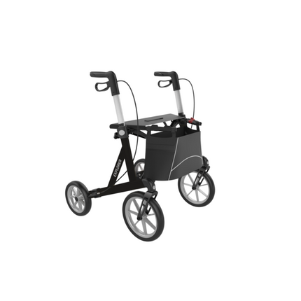 Explorer Outdoor Rollator - Geschikt voor 200 kg met Grote Zachte Wielen (9 kg)